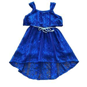 Youngland Royal Blue Lace Sundress Size 4